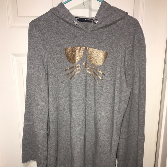 Karl Lagerfeld Tops - Karl Lagerfeld Graphic Hoodie